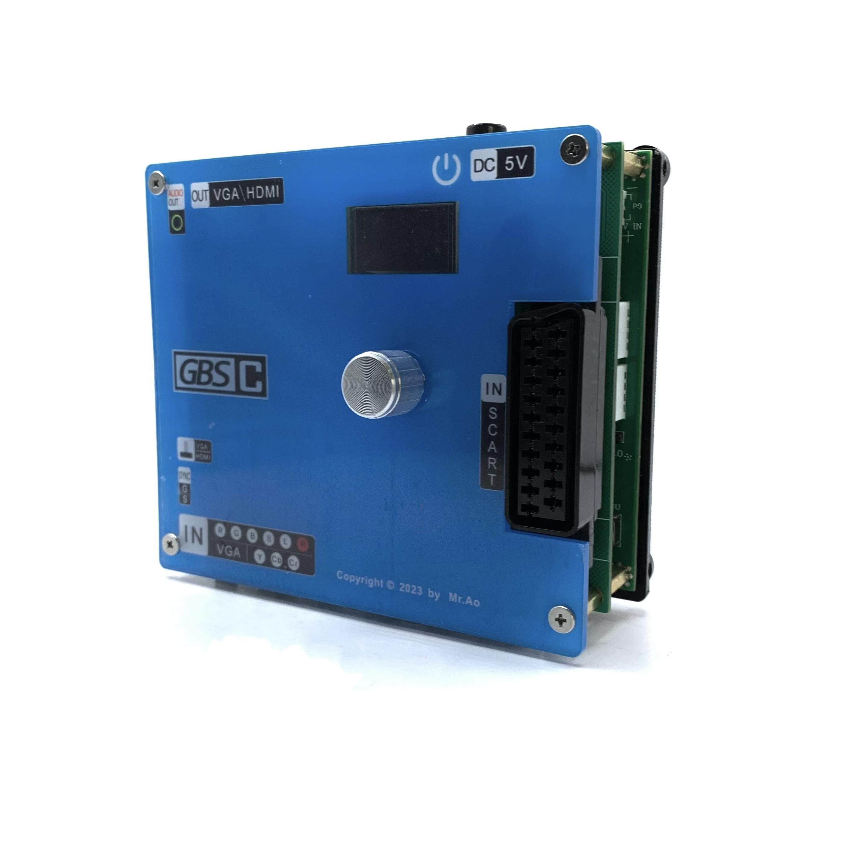 GBSC Converter GBS Control Video Converter RGBS VGA Scart Ypbpr Signal to VGA HDMI Game Video Transcoder Practical Retro Game Accessory
