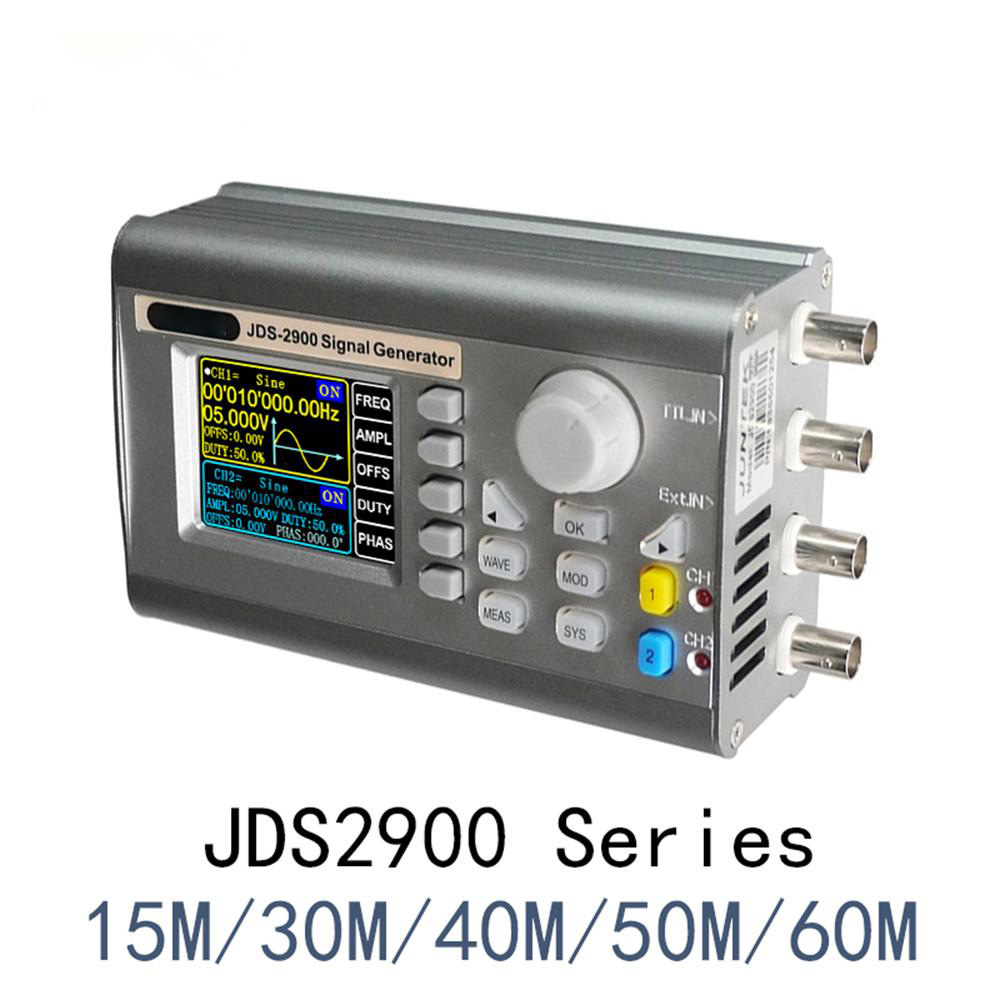 JDS2900 series 15MHz- 60MHz DDS function signal generator CNC dual-channel frequency counter Arbitrary waveform generator