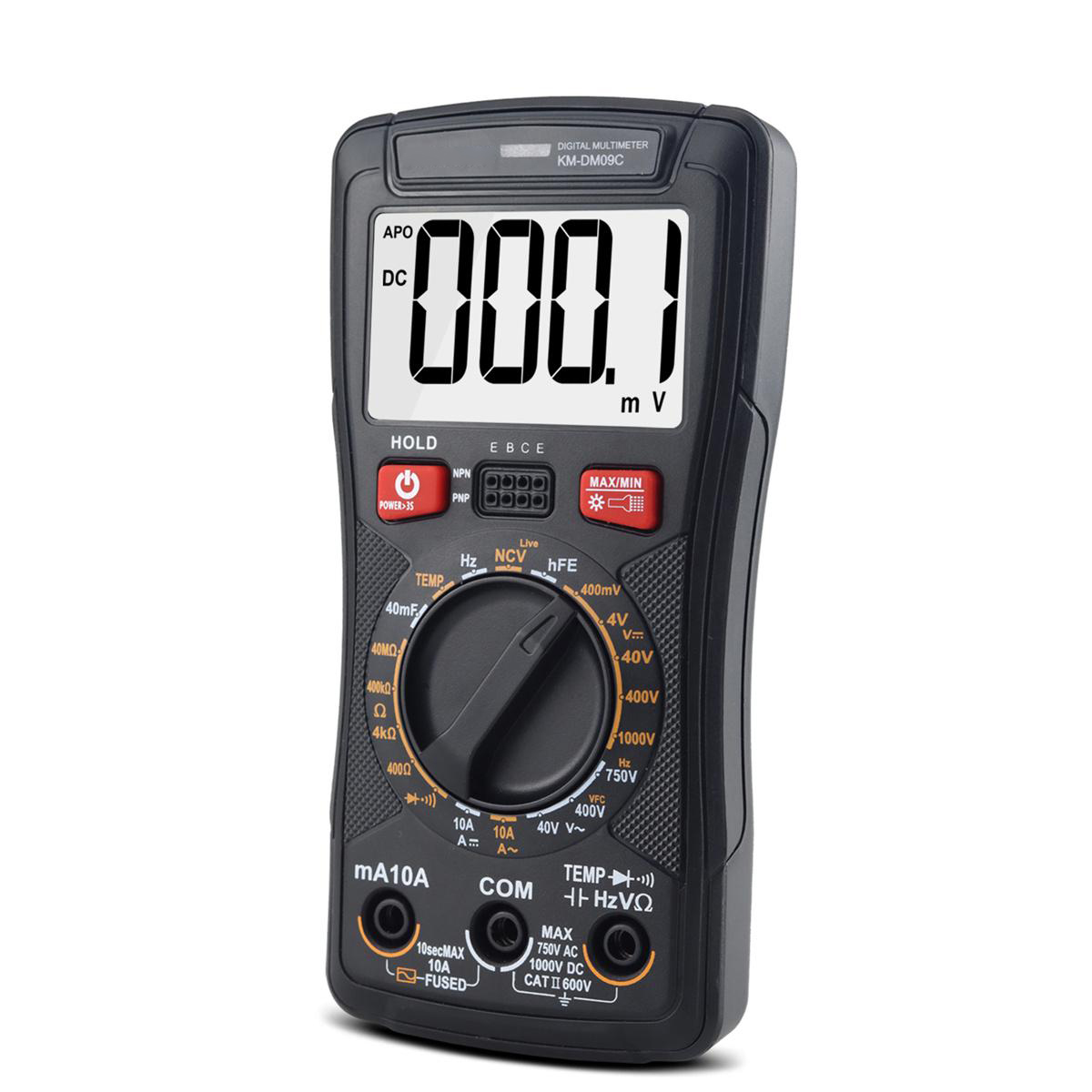 KM-DM09A/B/C Digital Multimeter High Precision DC/AC Voltage Current Resistance Capacitance True RMS NCV Diode Test Best for Electronics