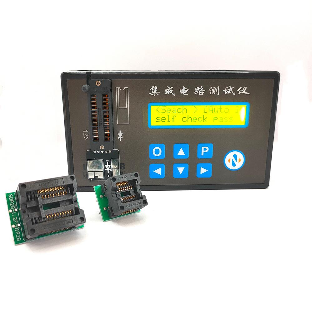 Handheld Rechargeable 100KHZ-5.3GHZ 4inch LED Integrated Circuit Tester Transistor Diode Triode Tester Digital Transistor IC Chips Detector
