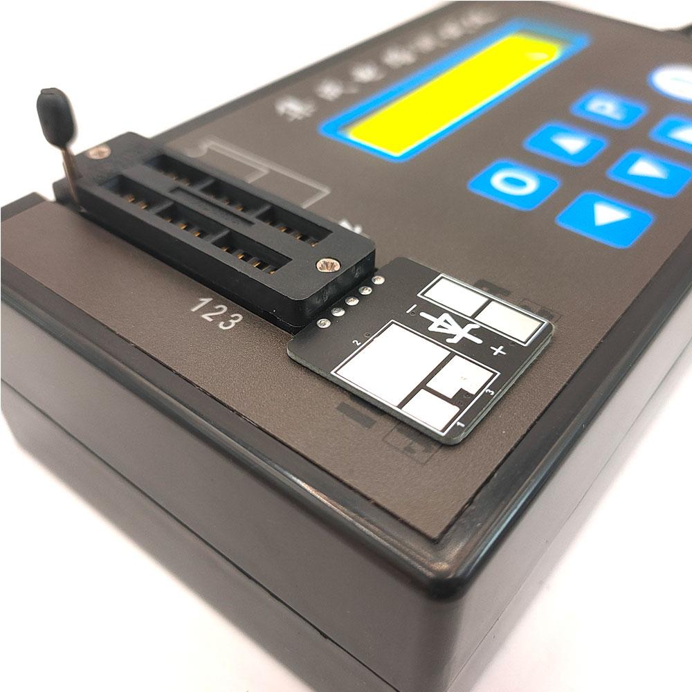 Handheld Rechargeable 100KHZ-5.3GHZ 4inch LED Integrated Circuit Tester Transistor Diode Triode Tester Digital Transistor IC Chips Detector