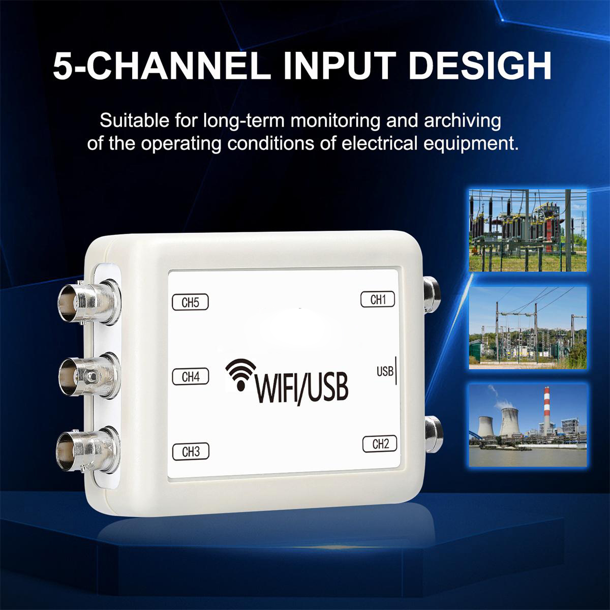 ET601/ET602 Wi-Fi USB 5 Channels Virtual Oscilloscope Wireless Storage Oscilloscope Recorder Car Automobile Repair Tools