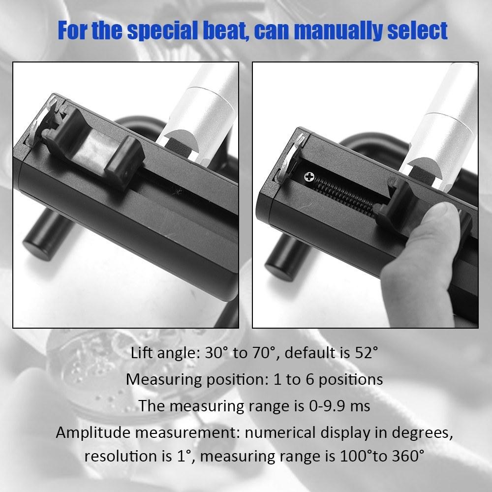 WeiShi No.1000 Multifunctional Professional Timing Timegrapher Mechanical Watch Tester for Repairers and Hobbyists Watch Tools