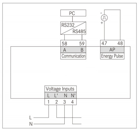 1 Phase DIN Rail Multi-function kWh Energy Meter