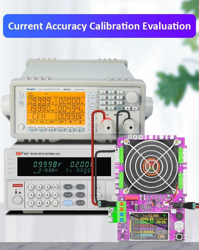 150W Tuya WiFi Smart Power Electronic Load Tester DC USB 18650 Voltage Current 48V Battery Capacity Monitor Tools