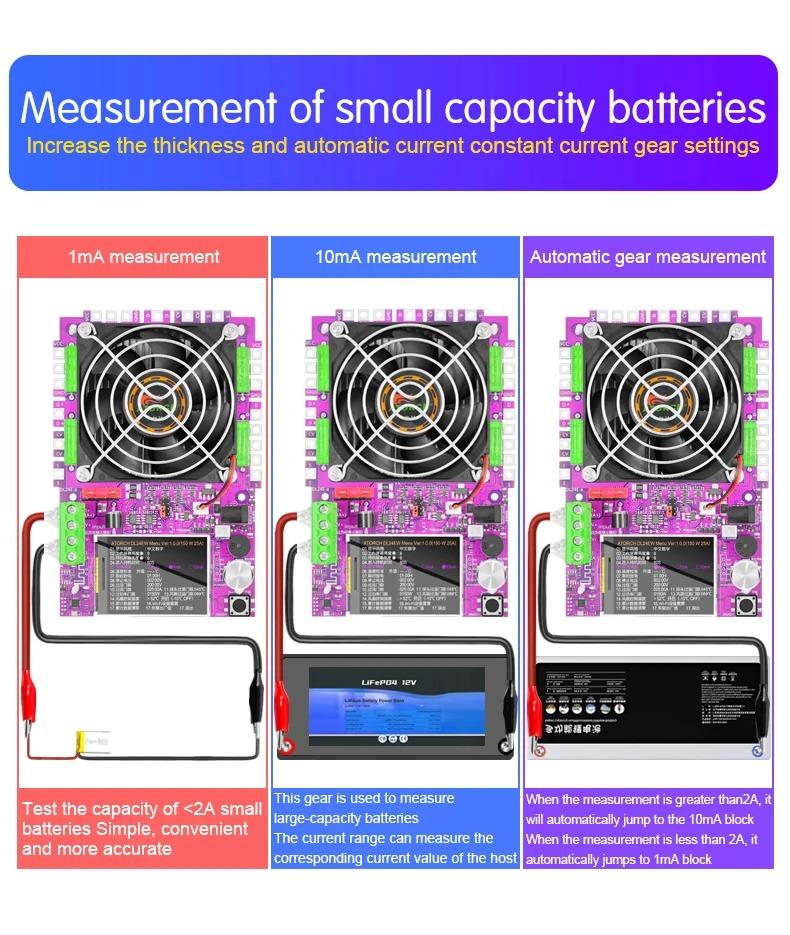 150W Tuya WiFi Smart Power Electronic Load Tester DC USB 18650 Voltage Current 48V Battery Capacity Monitor Tools