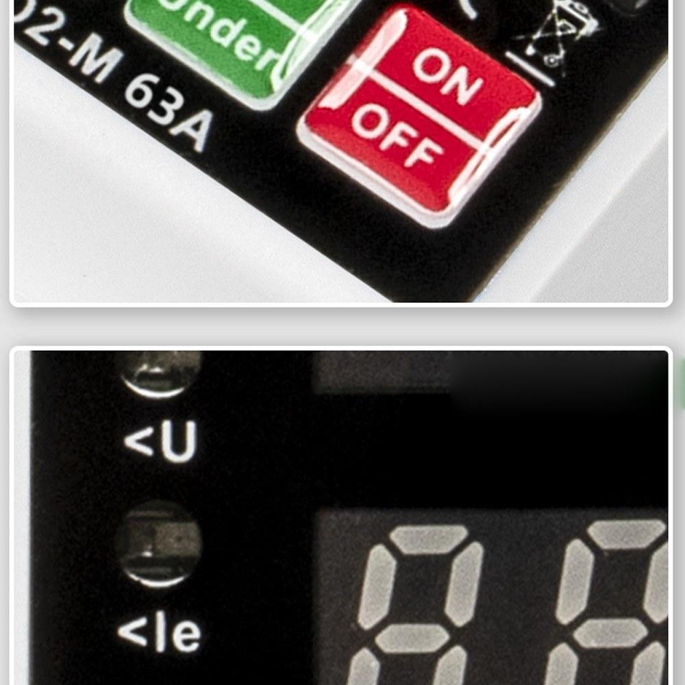 40A 63A Rated Current Automatic Reclosing Protector with Overvoltage Undervoltage Overcurrent Protection Real-Time Dual Digital Display