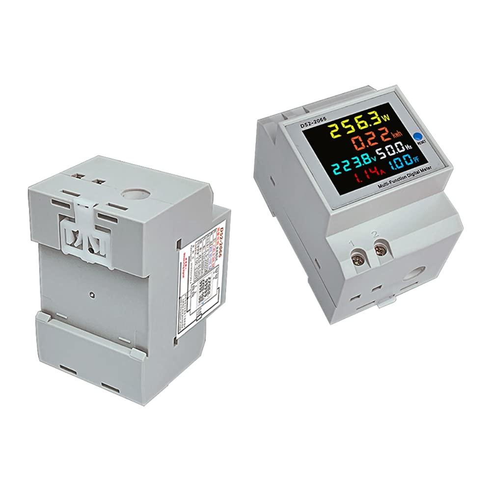 AC40V~450V 100A Digital Single Phase Energy Meter Tester Electricity Usage Monitor Power Voltmeter Ammeter