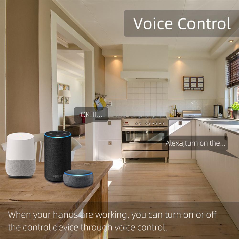 Smart WiFi Circuit Breaker with Remote Control Voice Activation Adjustable Over Current Protection Energy Metering Easy Installation