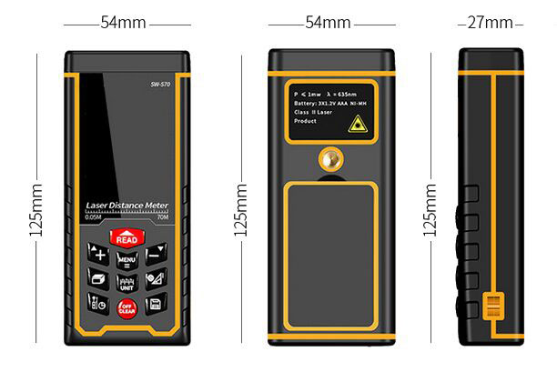 120m Laser Distance Meter with Camera