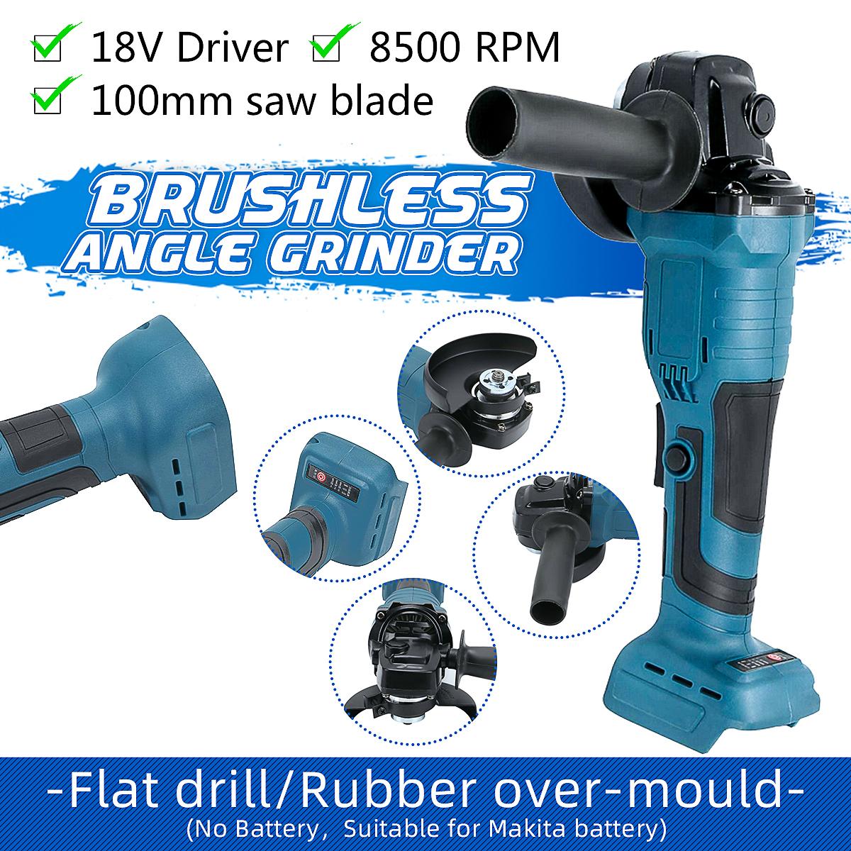100mm Brushless Angle Grinder Polishing Cordless Cutting Machine Sanding Tool For Makita 18V Battery