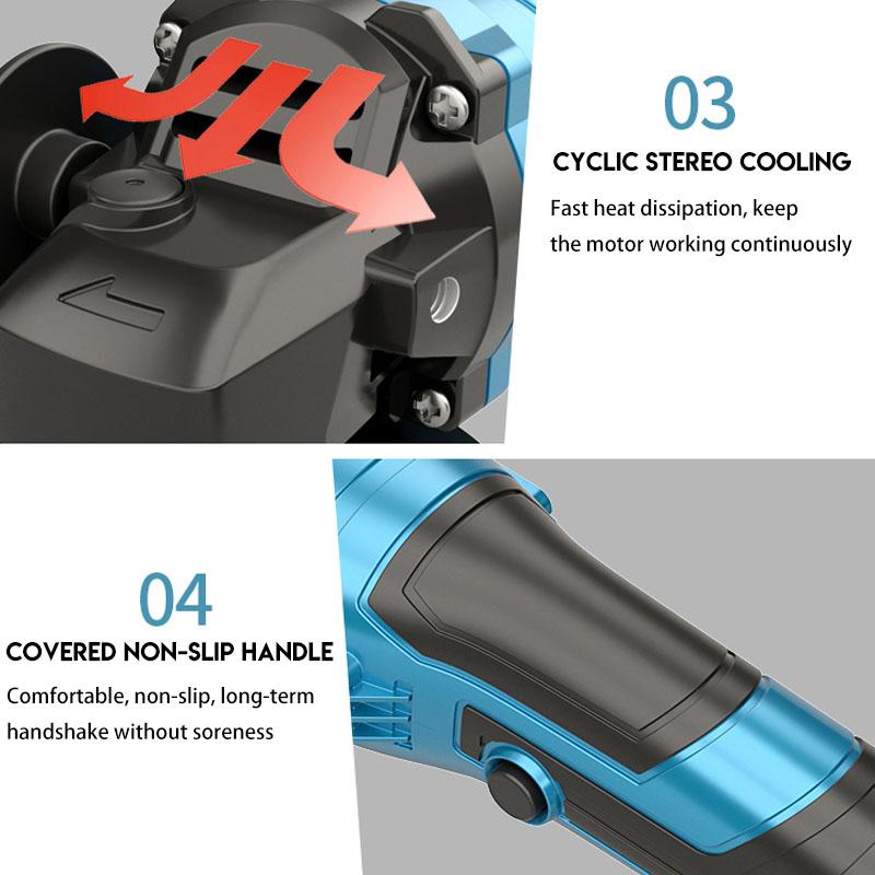 100mm Brushless Angle Grinder Polishing Cordless Cutting Machine Sanding Tool For Makita 18V Battery