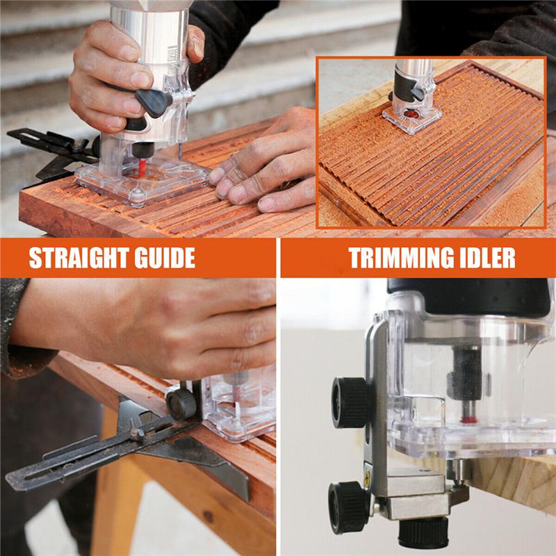1100W 220V Electric Hand Trimmer 35000RPM Corded Wood Laminate Palm Router Electric Trimmer Wood Tool