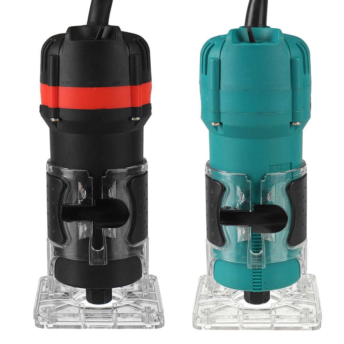 110V/220V 30000RPM Electric Hand Trimmer Router 6.35mm Wood Laminator Palm Joiners Working Cutting Tool