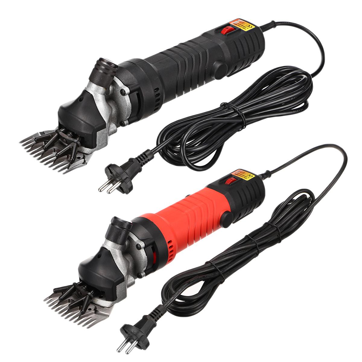 1200W Electric Sheep Shearing Cutter Goat Wool Shaving 6 Speed Adjustment Electric Sheep Shears Clipper Shaving Fur Push Trimmer Tool