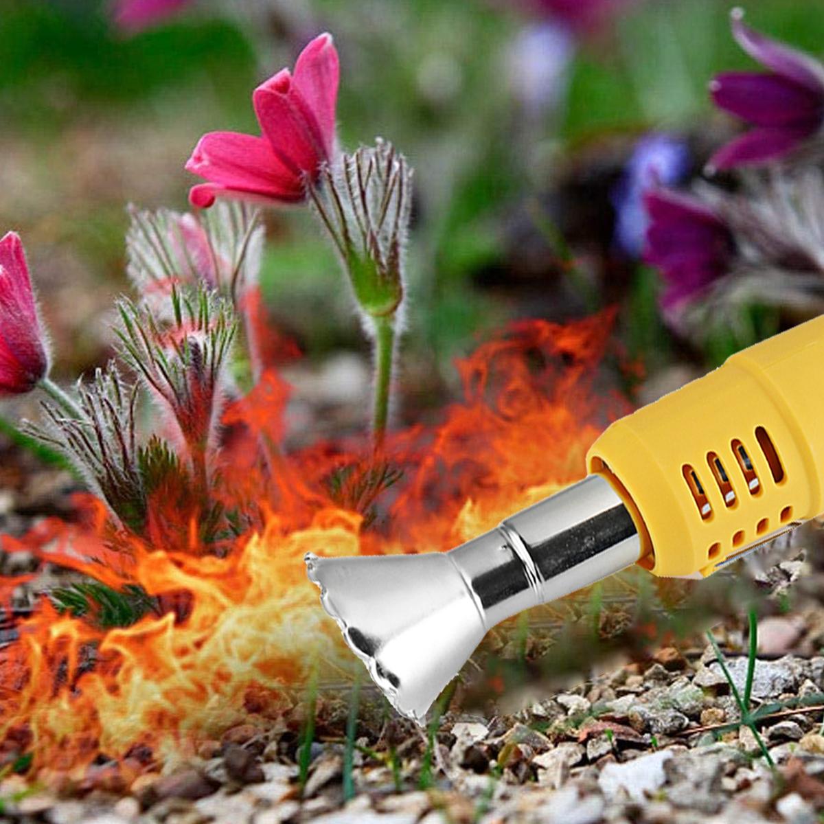 120V/230V 2000W Electric Weed Burner Killer Stick Hot Air Guns 2 Nozzles Lawn Garden Tool