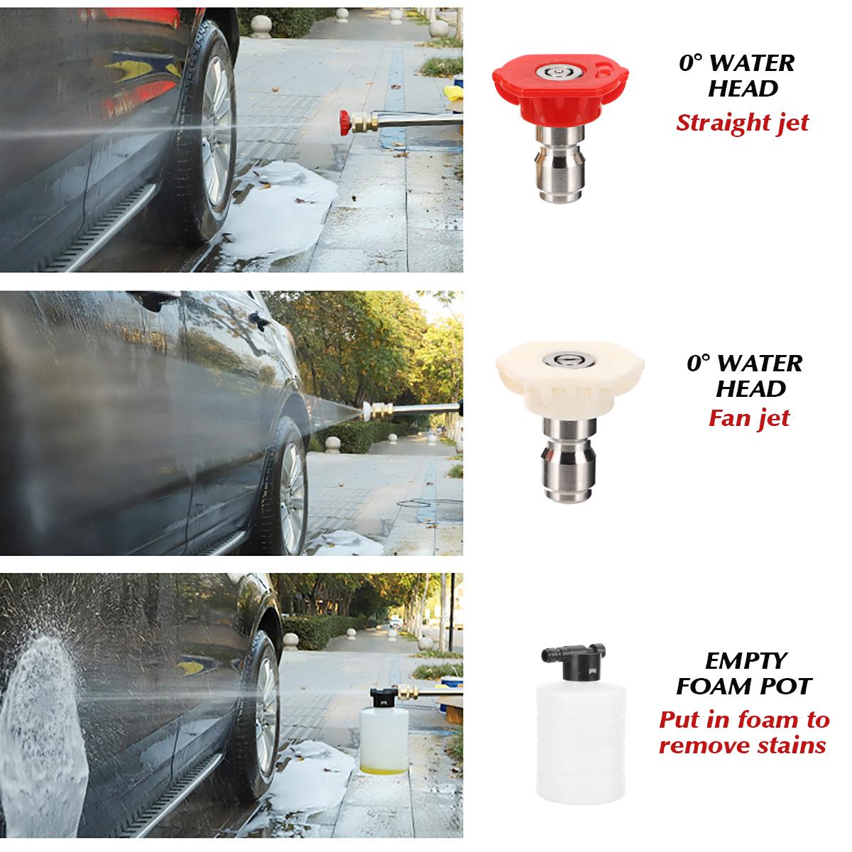 120W Car High Pressure Power Washer Spray Water Guns Nozzle Hose Tips Garden Wash