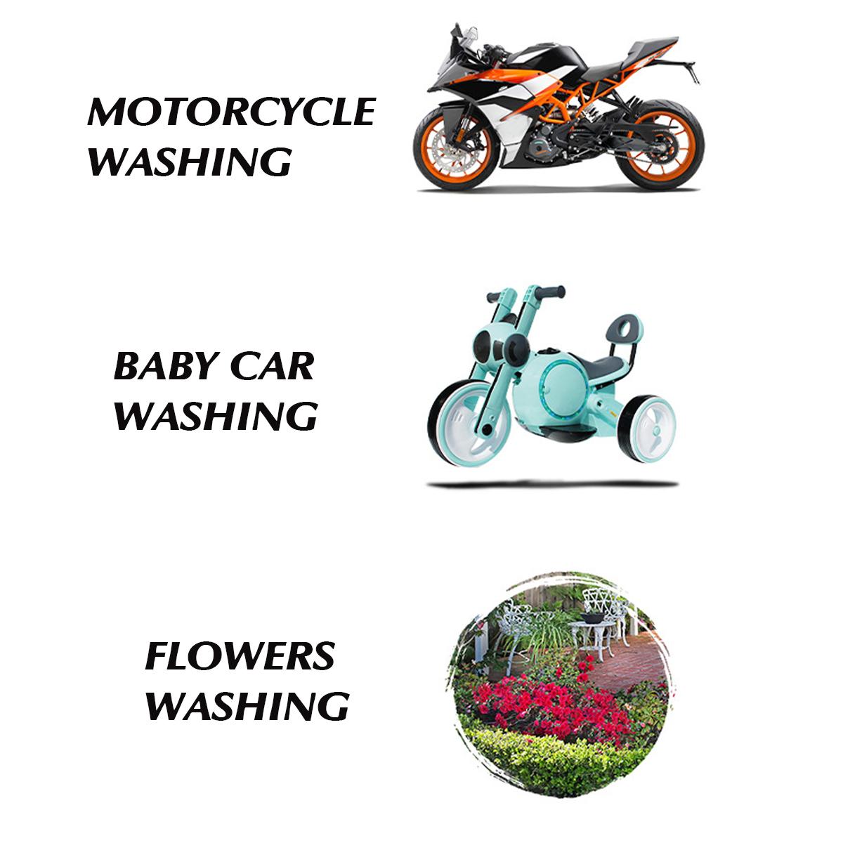 120W Car High Pressure Power Washer Spray Water Guns Nozzle Hose Tips Garden Wash