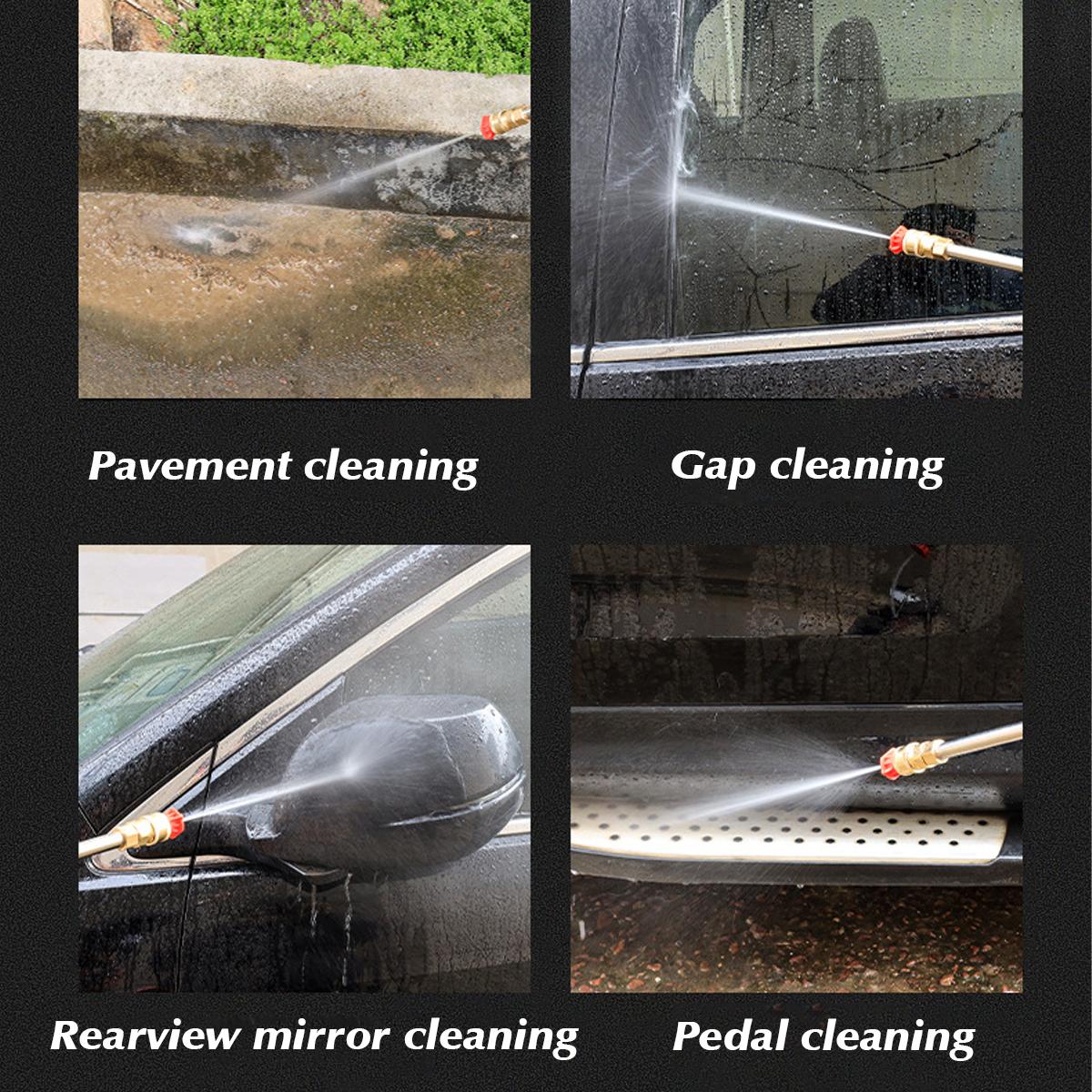 120W Car High Pressure Power Washer Spray Water Guns Nozzle Hose Tips Garden Wash