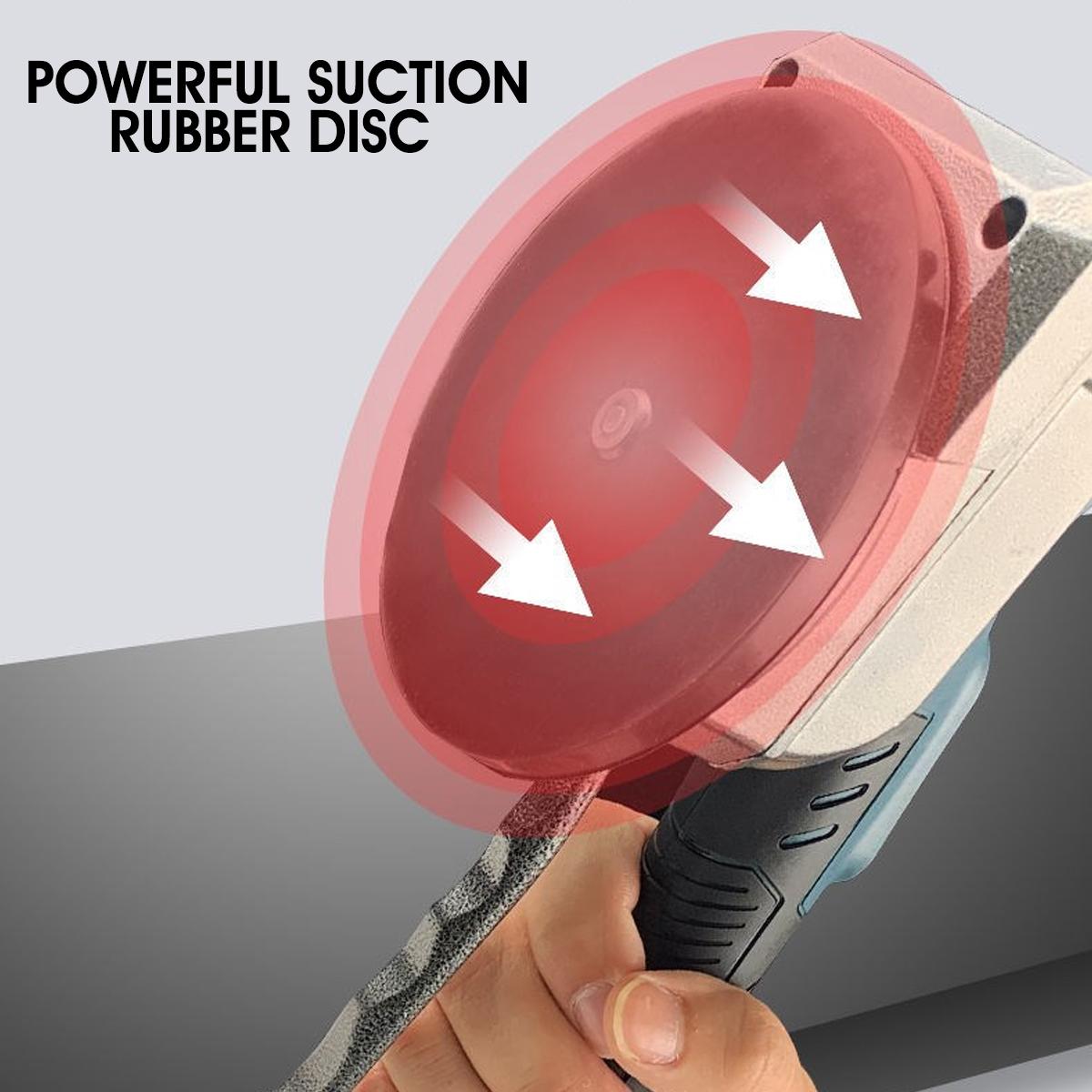 12V/24V 125mm 5 Speed Electric Tiler Tiling Machine Vibrator Suction LED Ceramic Floor Tile Tiler Power Tools W/1pc/2pcs Battery EU Plug