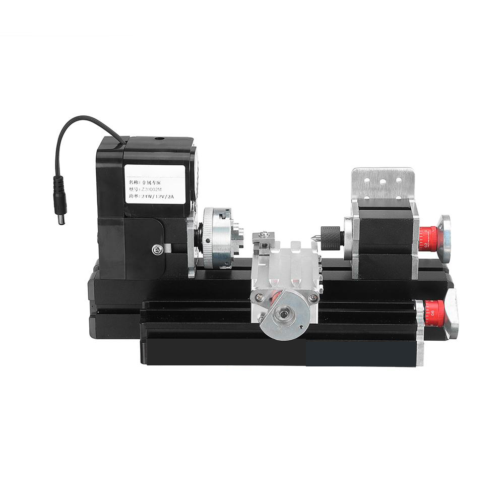 12V DC 2A 24W Multi-purpose Mini Wood Lathe Metal Rotating Lathe Machine