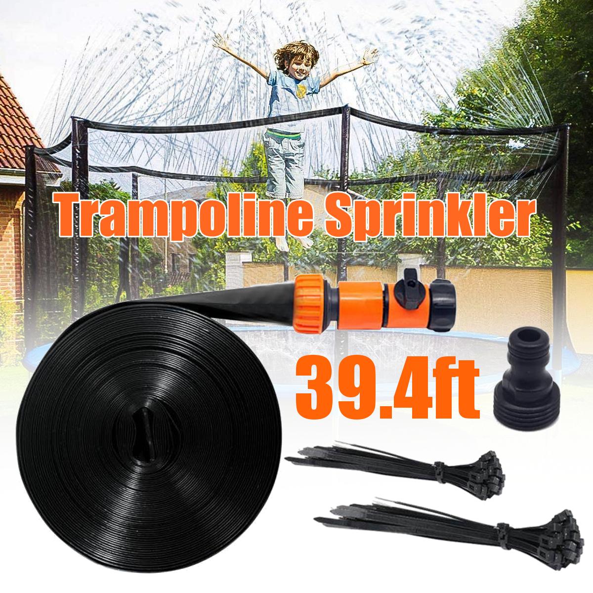 12m Spray Hose Trampoline Sprinkler Water Spray Kids Outdoor Enjoy Summer Backyard Water Park Game