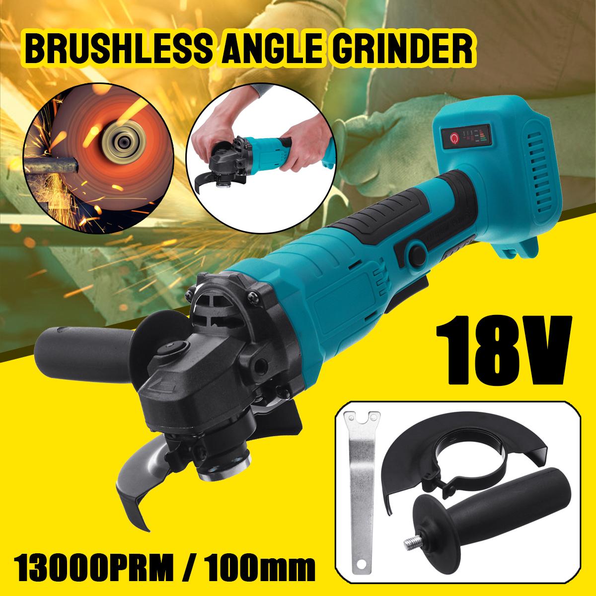 13000RPM 100mm Brushless Wireless Impact Angle Grinder For Makita 18V Battery