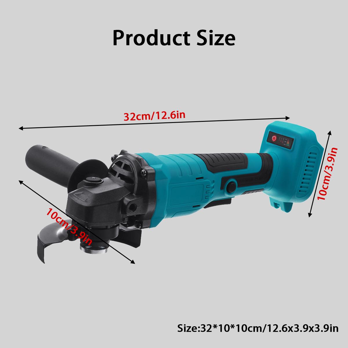 13000RPM 100mm Brushless Wireless Impact Angle Grinder For Makita 18V Battery