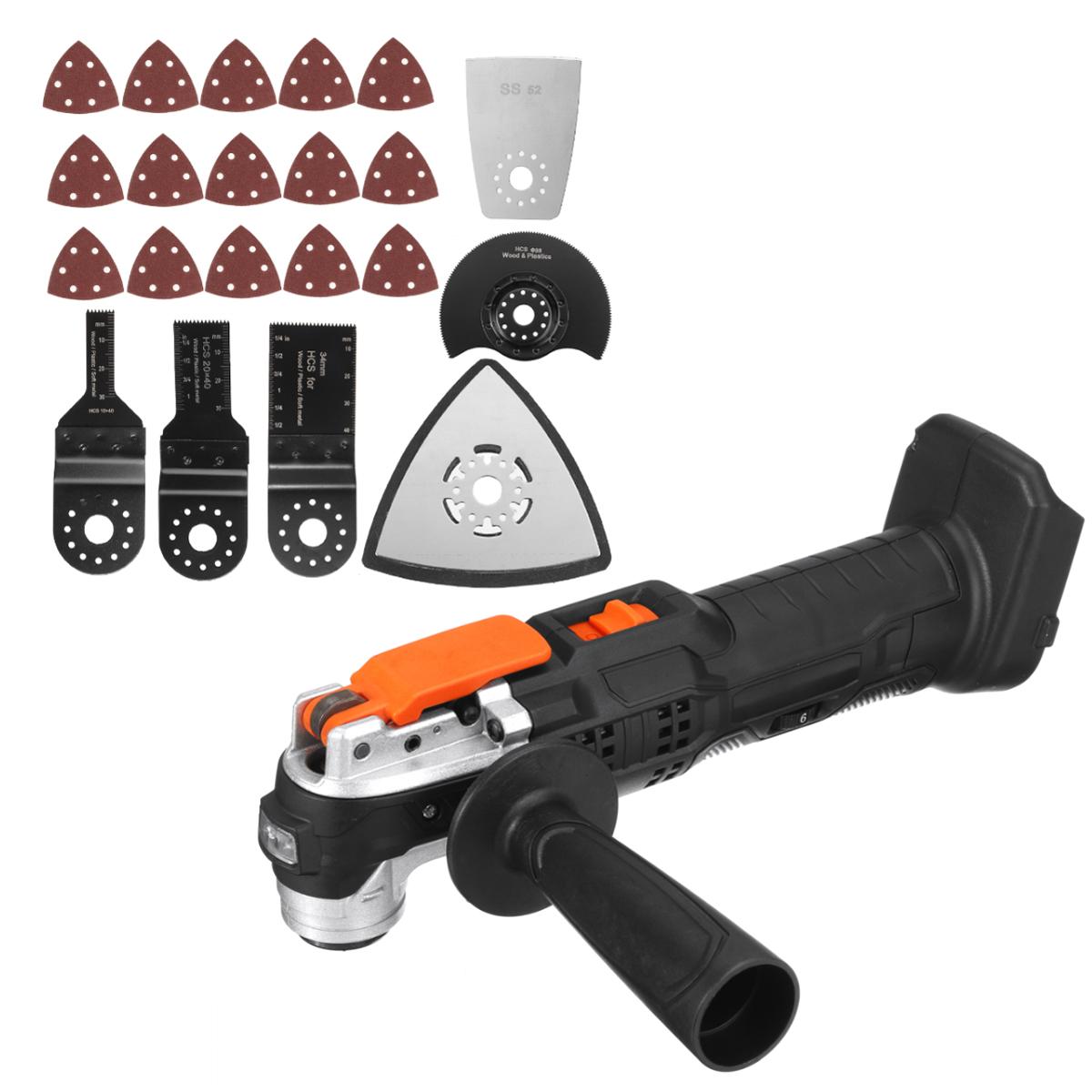 1380W 6000-25000 RPM Cordless Osillating Multi Tool 4 degrees 6 Speed Polishing Trimer Tool For Makita 18V Battery