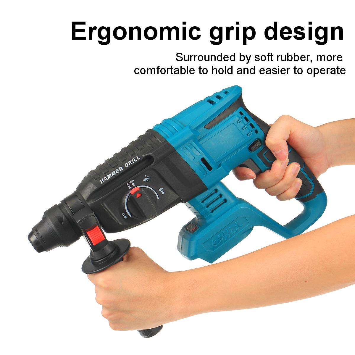 18V Multifunctional Brushless Electric Hammer Electric Demolition Jack Hammer Impact Drill Concrete