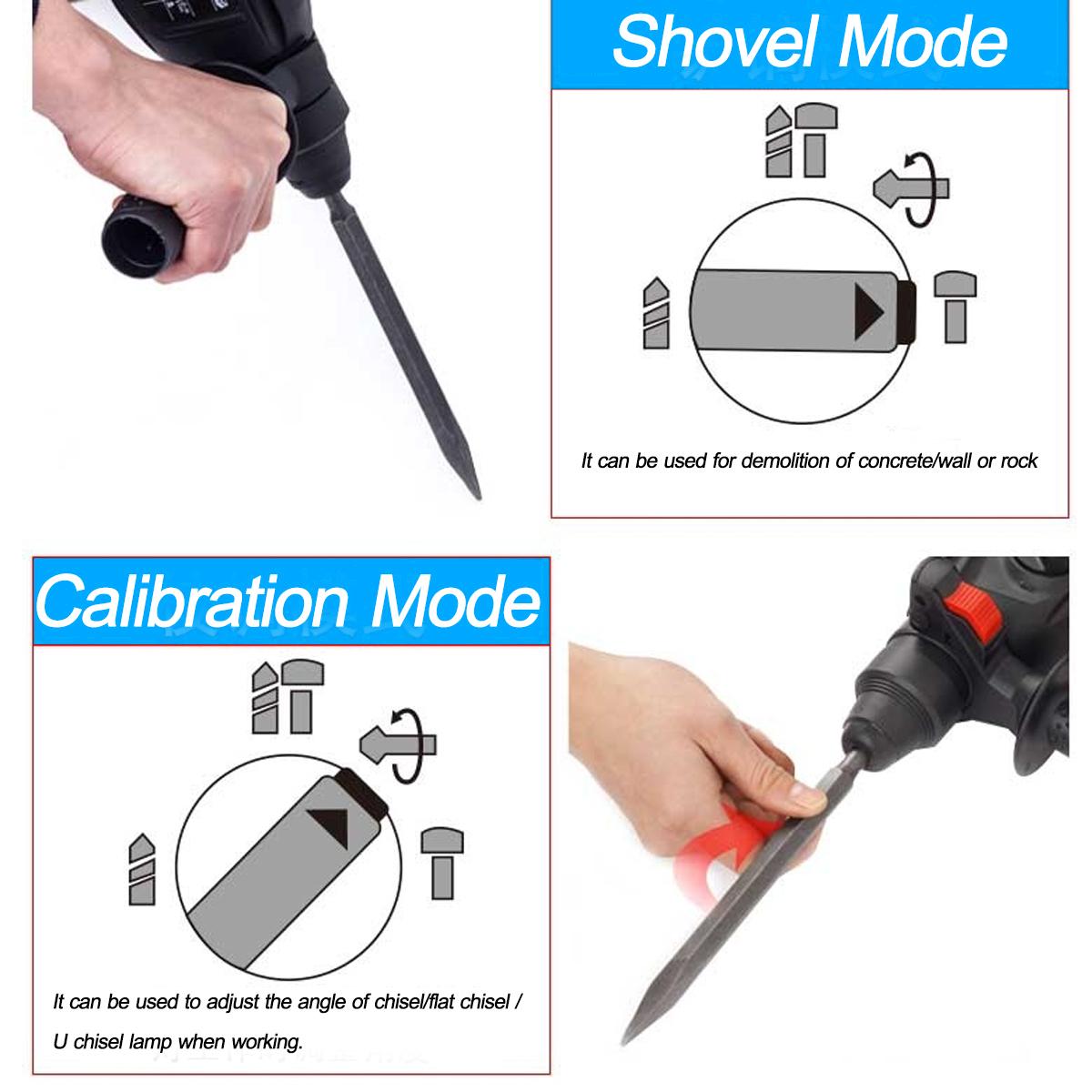 18V Multifunctional Brushless Electric Hammer Electric Demolition Jack Hammer Impact Drill Concrete