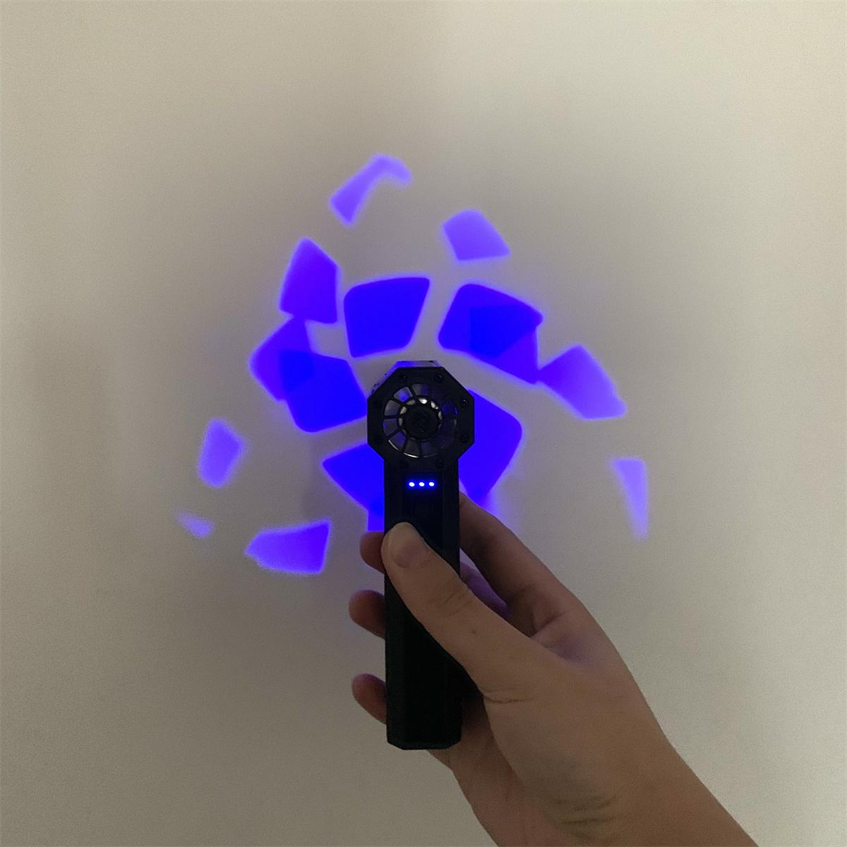 1PC Mini Turbo Fan 130,000RPM Turbo Violent Fan High Speed Brushless Motor Powerful Blower Duct Fan Build in 21700 Batteries