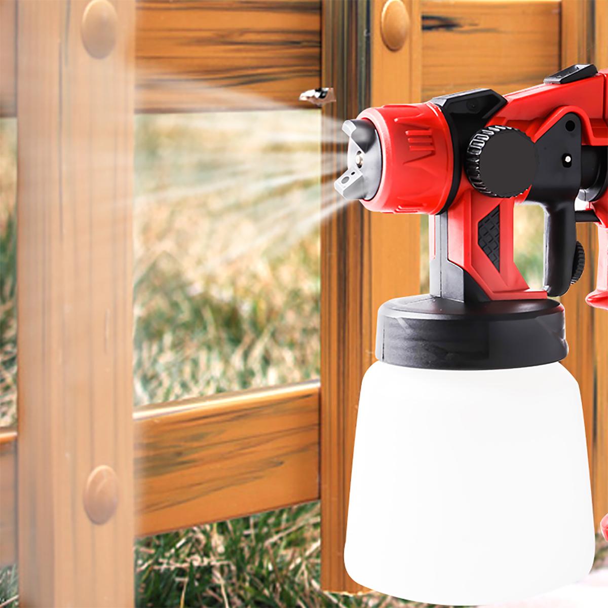 21V 1300mAh Paint Spray Guns Craft Painting Tool Spray Model Airbrush Electric Paint Sprayer W/ 1/2 Battery