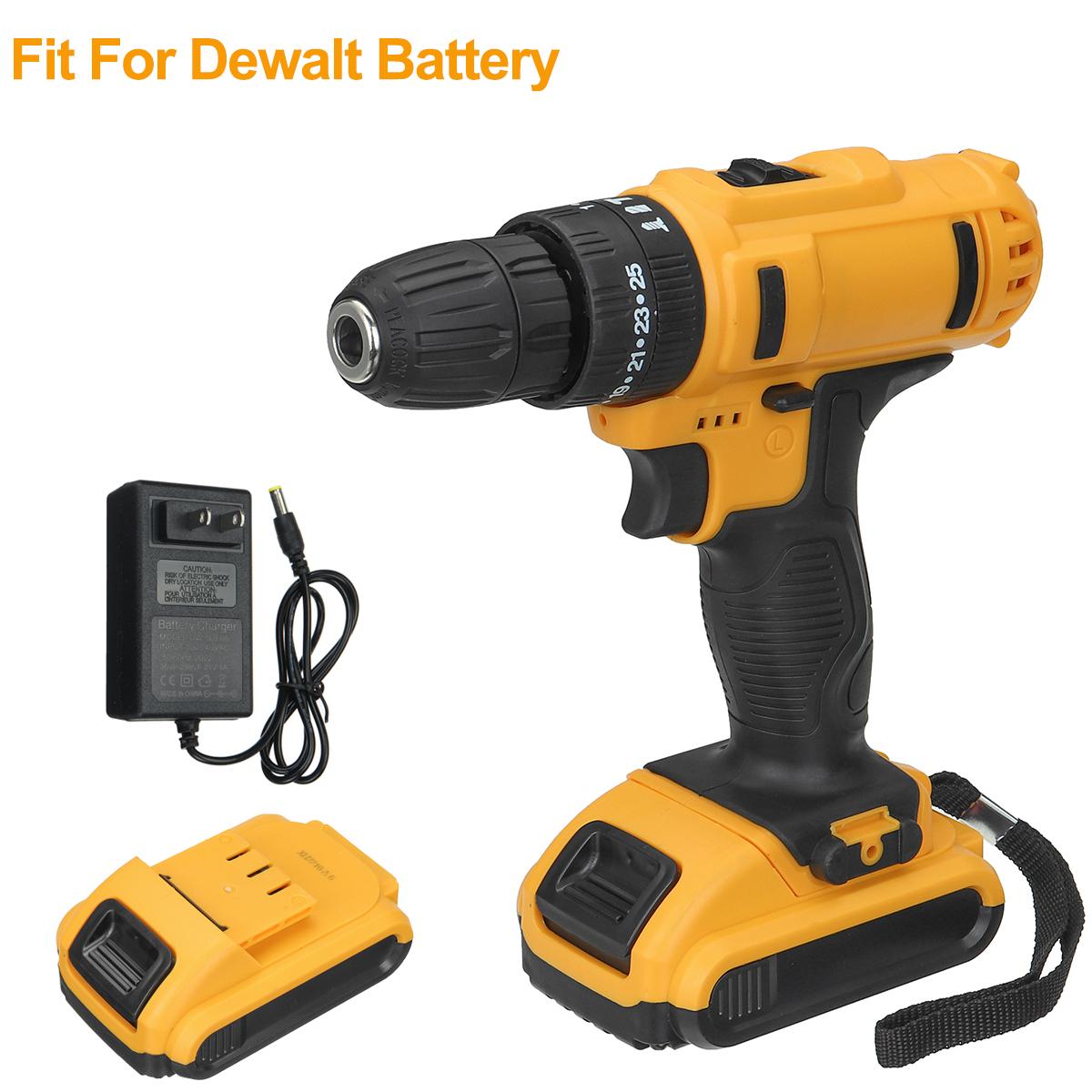 21V Multifunctional Handheld Drill with Digital Display Battery Powerful 1450RPM 180W Rated Power & Rechargeable Lithium-Ion Battery