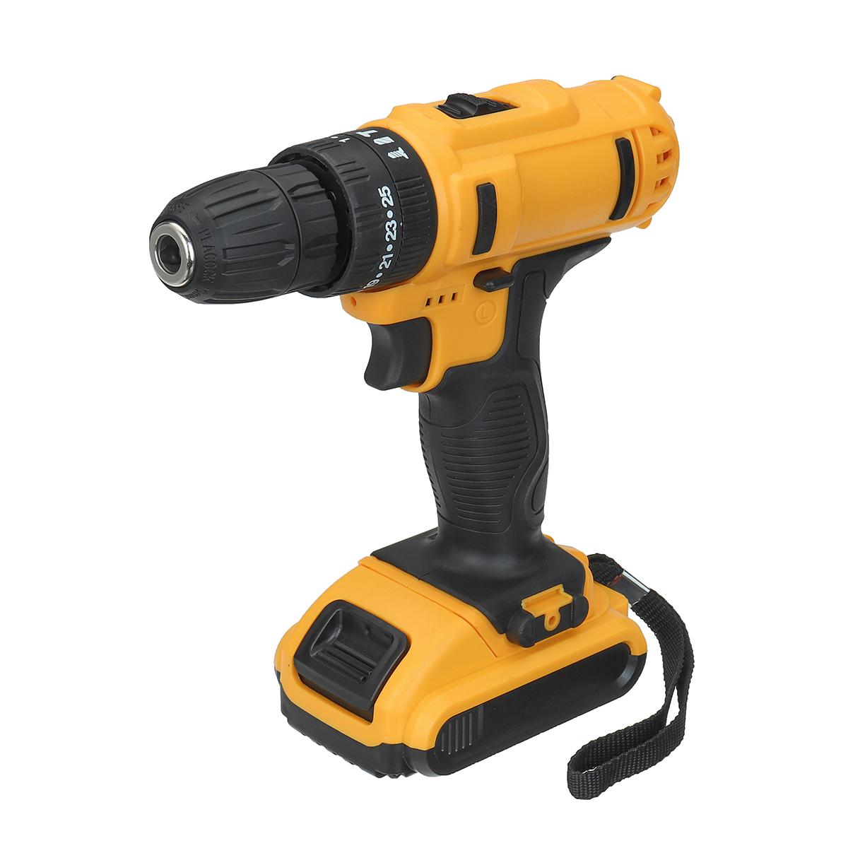 21V Multifunctional Handheld Drill with Digital Display Battery Powerful 1450RPM 180W Rated Power & Rechargeable Lithium-Ion Battery