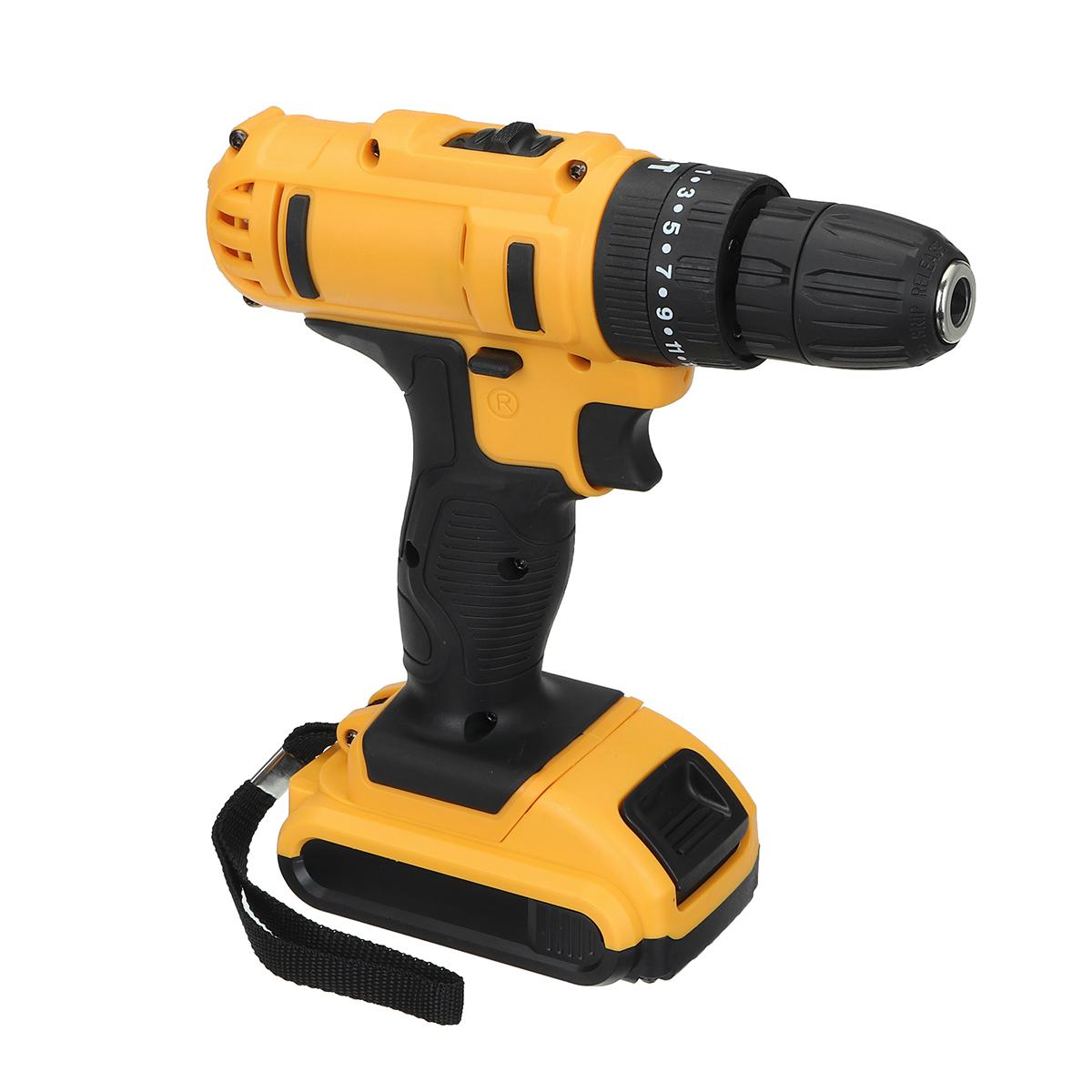 21V Multifunctional Handheld Drill with Digital Display Battery Powerful 1450RPM 180W Rated Power & Rechargeable Lithium-Ion Battery