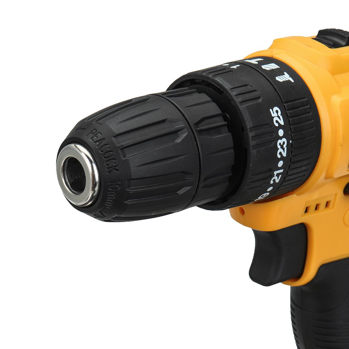 21V Multifunctional Handheld Drill with Digital Display Battery Powerful 1450RPM 180W Rated Power & Rechargeable Lithium-Ion Battery