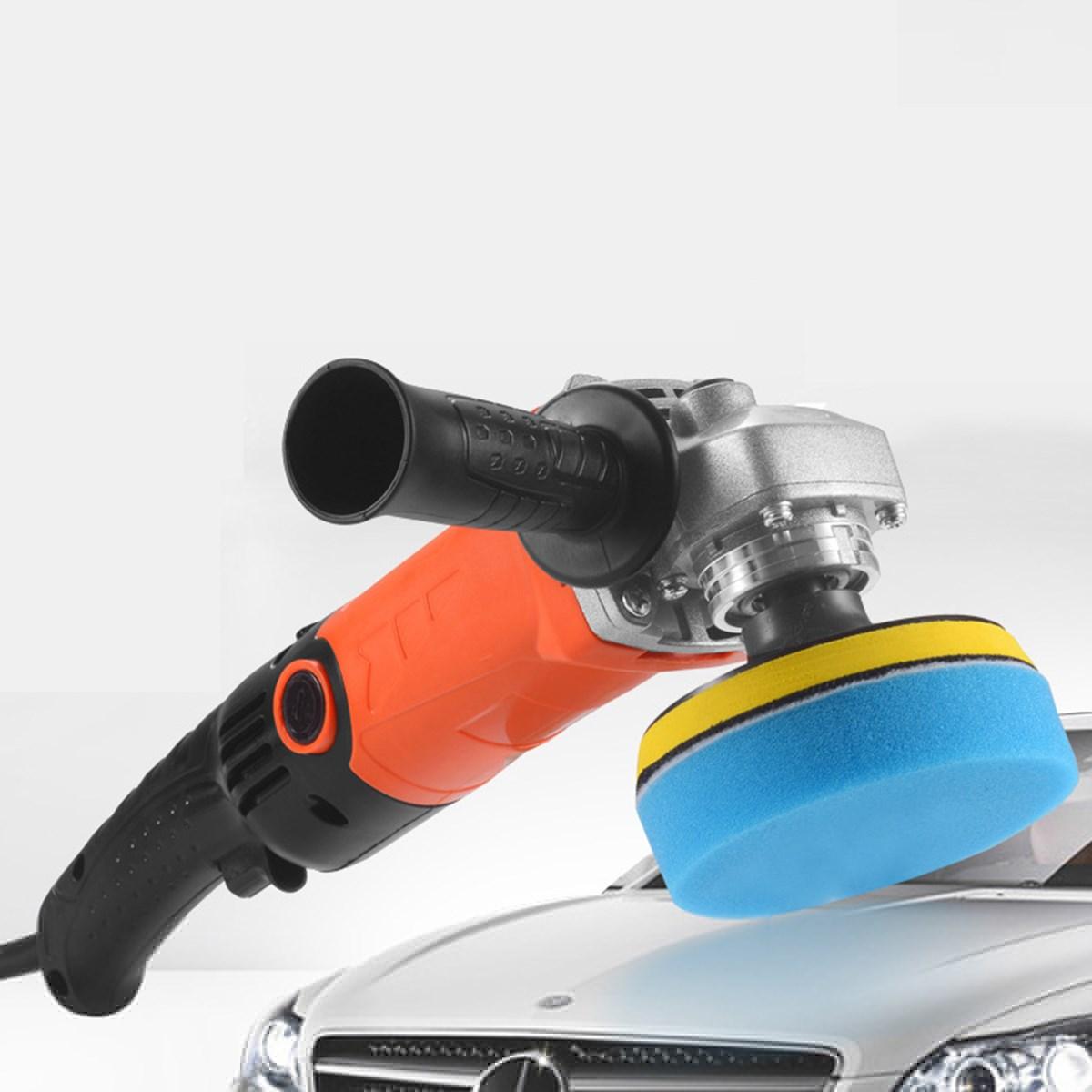 220V 2000W Black + Orange ABS 6000-8800r Electric Polisher For Automobile, Woodworking, Furniture Industry, Hardware, Electronic Components