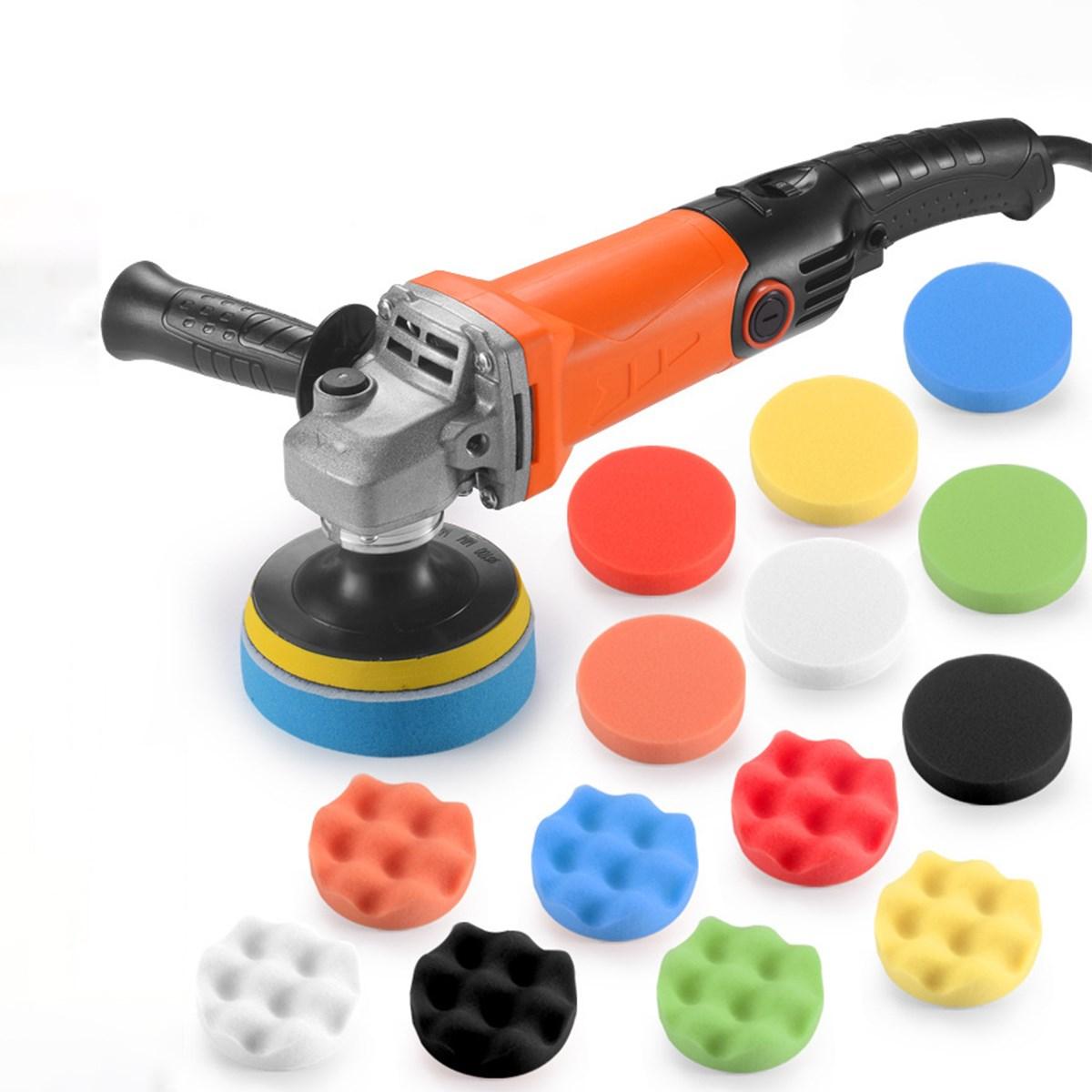 220V 2000W Black + Orange ABS 6000-8800r Electric Polisher For Automobile, Woodworking, Furniture Industry, Hardware, Electronic Components