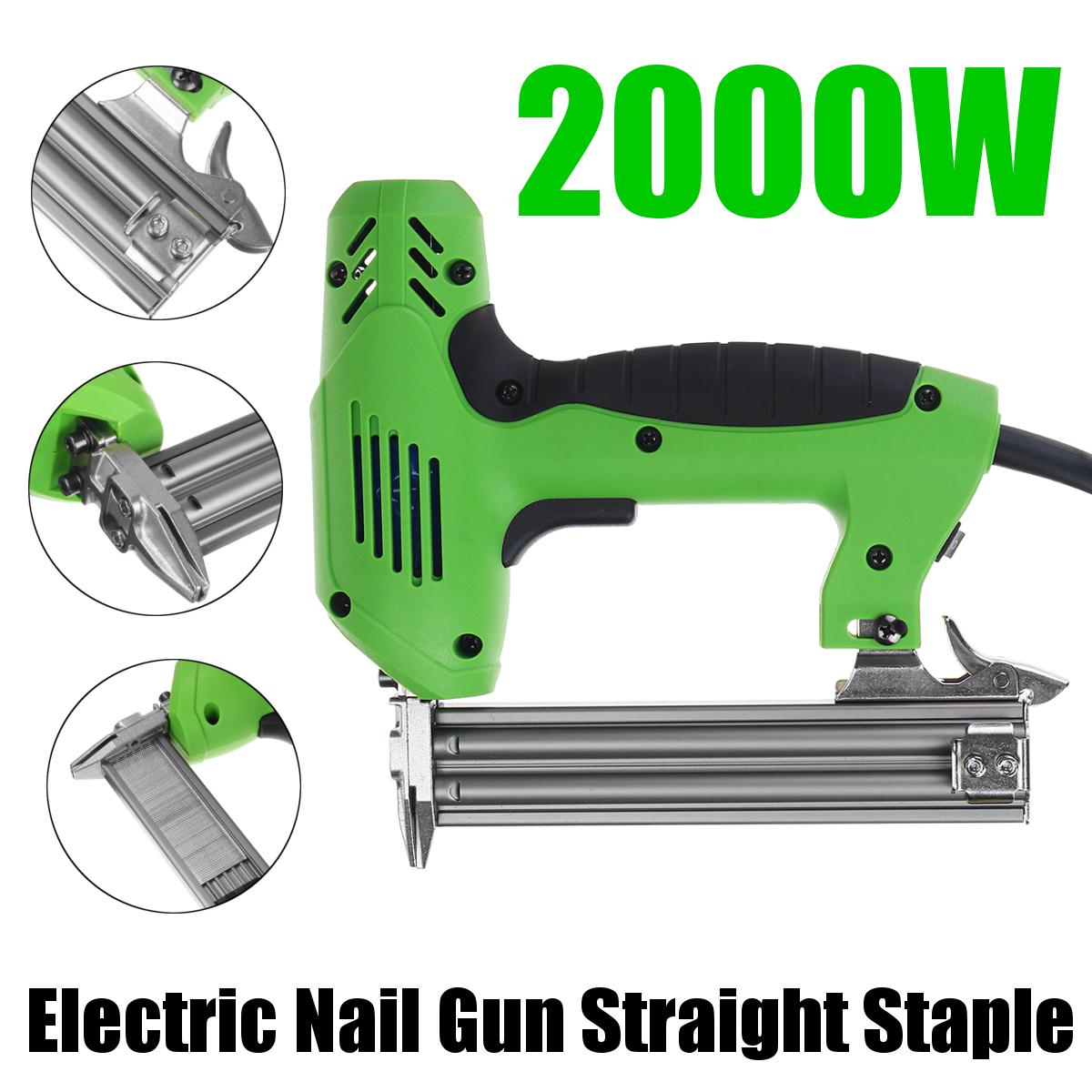 220V Electric Tacker Stapler Power Tools Furniture Staple Guns for Frame with Nails and Woodworking Nail Guns