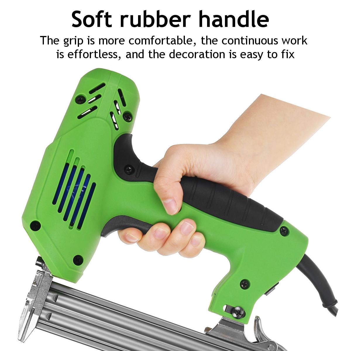 220V Electric Tacker Stapler Power Tools Furniture Staple Guns for Frame with Nails and Woodworking Nail Guns