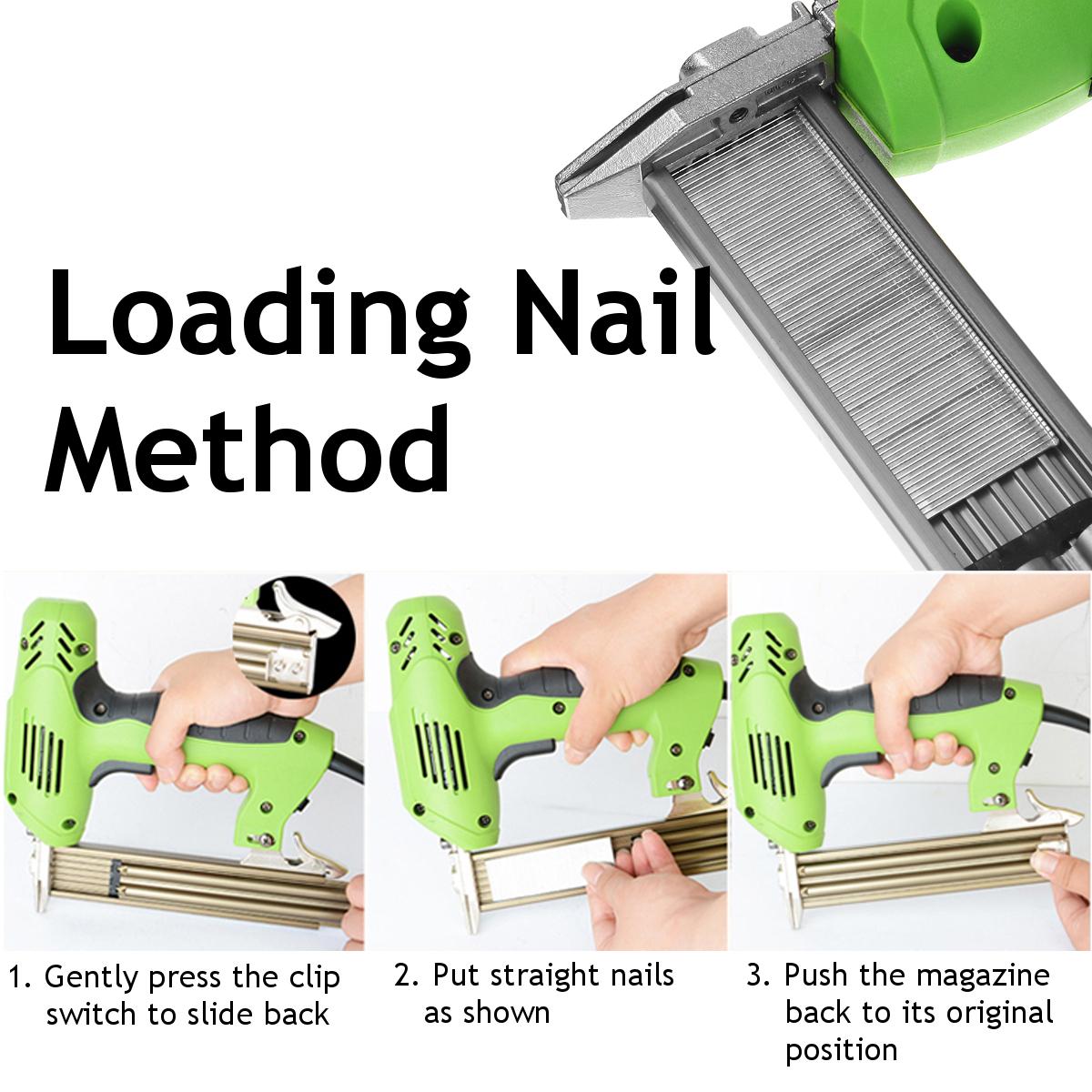 220V Electric Tacker Stapler Power Tools Furniture Staple Guns for Frame with Nails and Woodworking Nail Guns