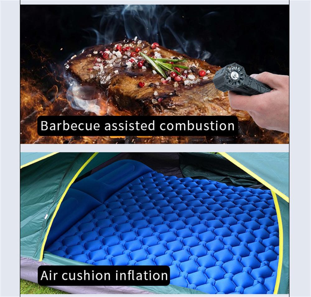 3+1 Speed Settings Super Power Turbo Fan with High Performance N52 Magnet Versatile Compact USB Charging Portable Design 2500mAH Long-Lasting Battery