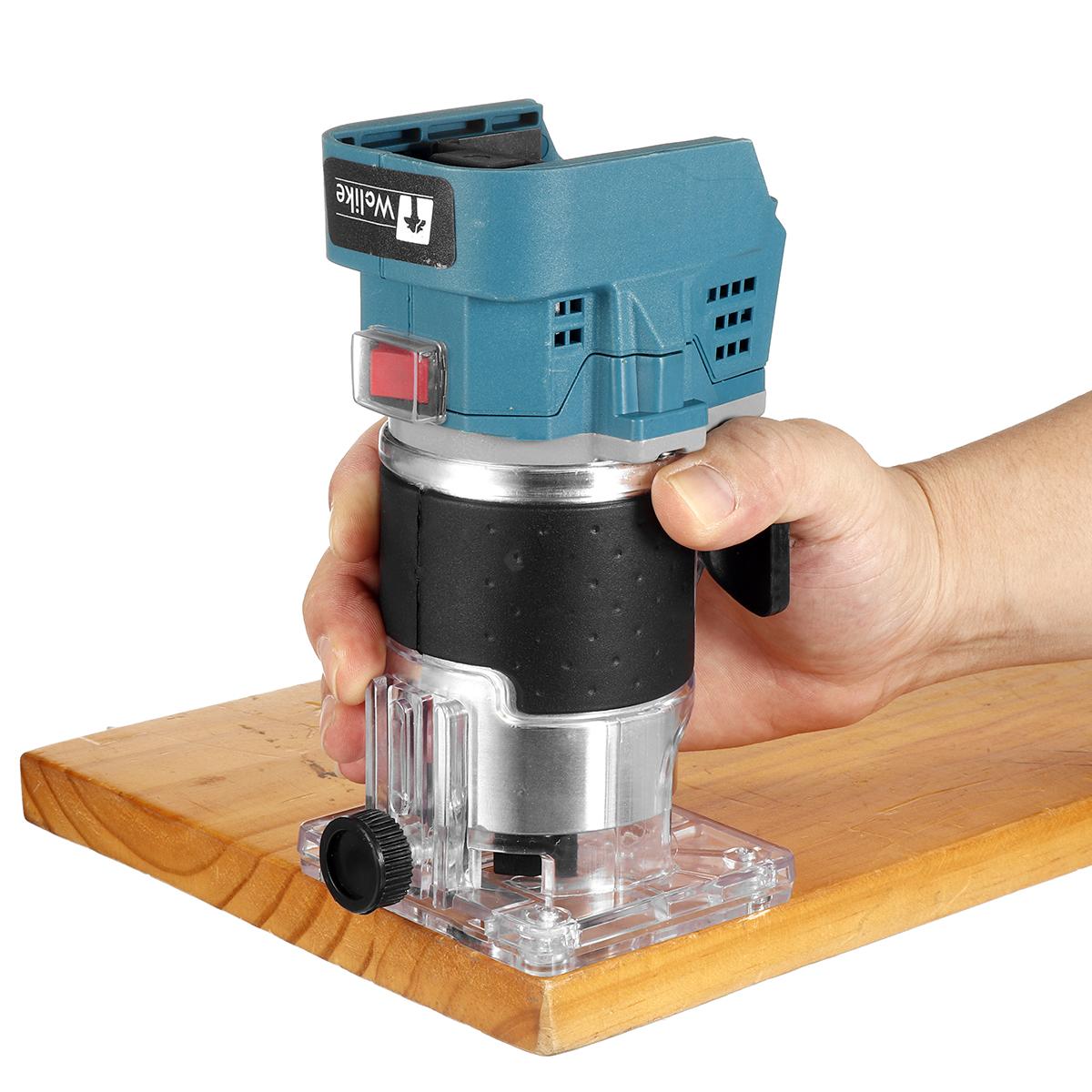 3000W Electric Trimmer Brushless Engraving Slotting Trimming Machine Wood Router Fit For 18V Battery