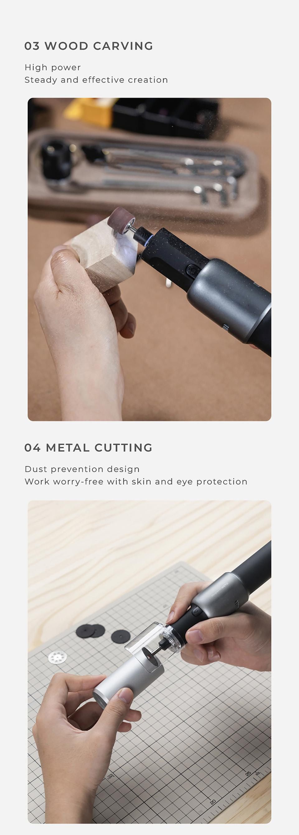35in1 Rotary Tool Kit Cordless Grinding Polishing Portable Mini Drill Electric Carving Pen Grinder 5-Speed DIY Woodworking