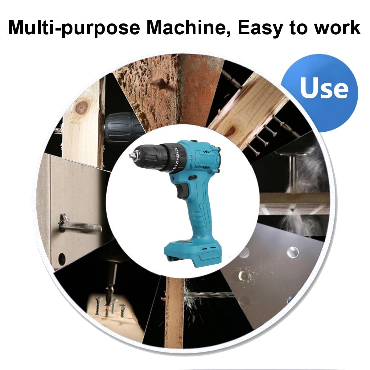 520N.m. Brushless Cordless 3/8'' Electric Impact Drill Driver Replacement for Makita 18V Battery