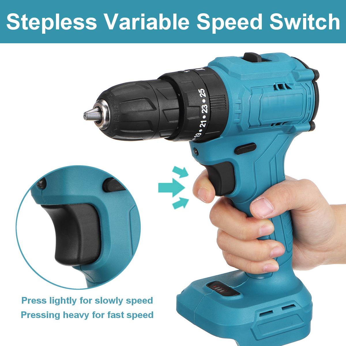 520N.m. Brushless Cordless 3/8'' Electric Impact Drill Driver Replacement for Makita 18V Battery