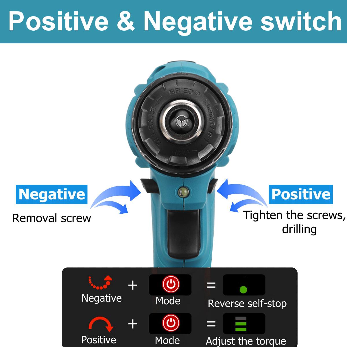 520N.m. Brushless Cordless 3/8'' Electric Impact Drill Driver Replacement for Makita 18V Battery