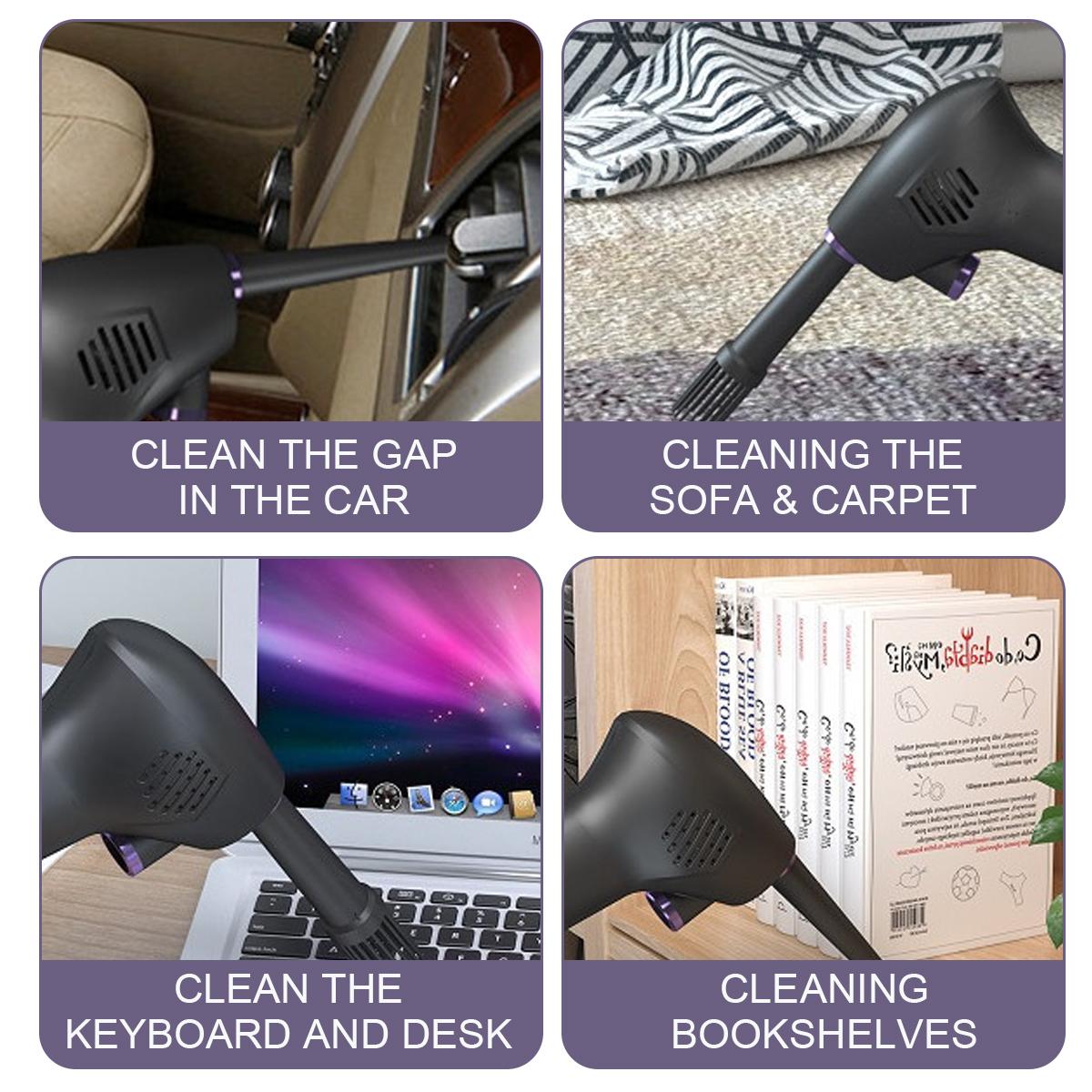 6000mAh 70m/s Cordless Air Duster For Computer Cleaning Replaces Compressed Spray Gas Cans Rechargeable Cleaner Blower