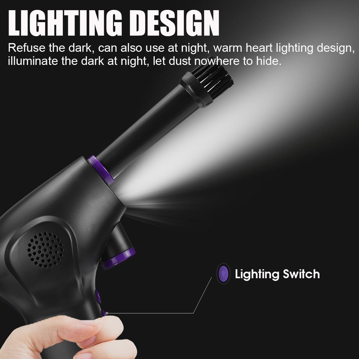 6000mAh 70m/s Cordless Air Duster For Computer Cleaning Replaces Compressed Spray Gas Cans Rechargeable Cleaner Blower